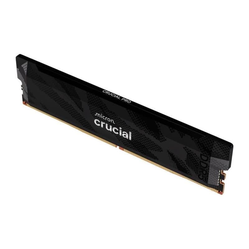 Mémoire Gamer Crucial Pro OC 16 Go DDR5-6400 avec Dissipateur Thermique Noir