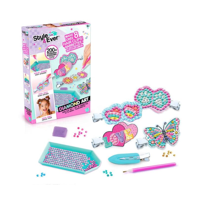 Set de Barrettes Diamant Art - Créez vos Looks Uniques avec Canal Toys