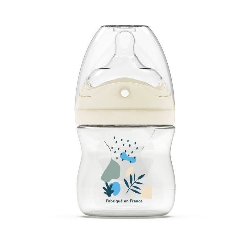 Biberon anti-colique DODIE 150 ml avec tétine biomimétique - Bleu