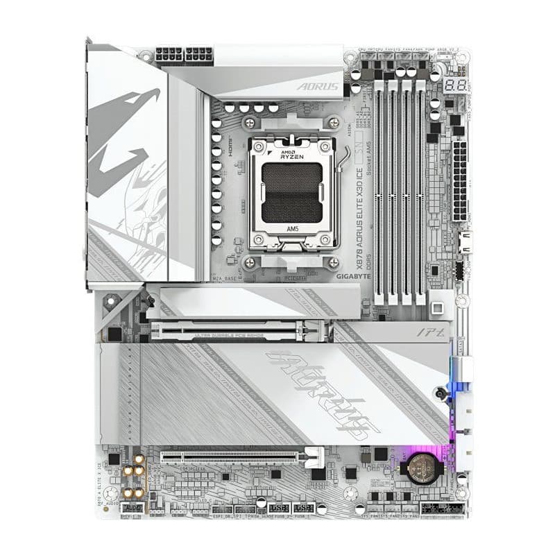 Carte Mère GIGABYTE X870 A ELITE X ICE - ATX, DDR5, PCIe 5.0
