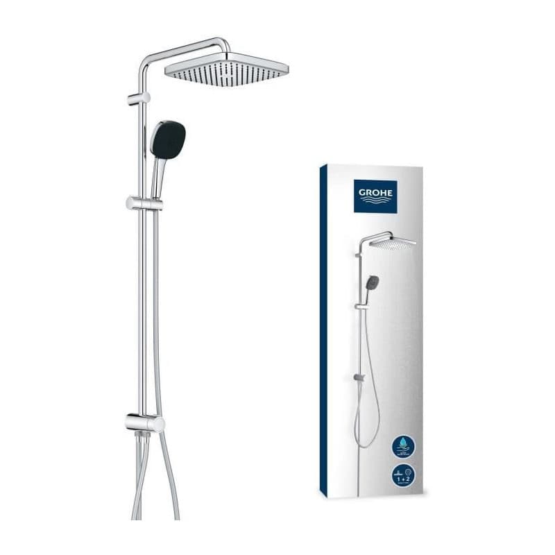 Colonne de douche GROHE Vitalio Comfort 250 avec inverseur manuel - Chromé