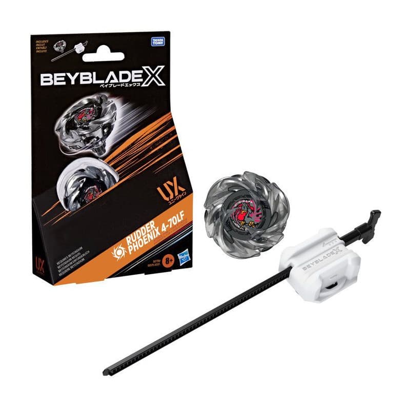 Pack de Compétition Beyblade X avec Toupie Rudder Phoenix et Lanceur