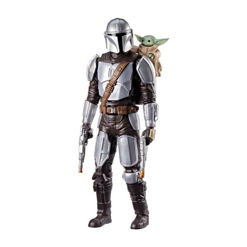 Figurine Mandalorien 28 cm avec effets sonores - Star Wars The Mandalorian & Grogu