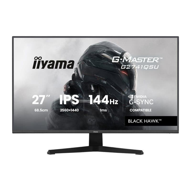 Écran PC Gamer IIYAMA 27" QHD 144Hz Dalle IPS G-Master Black Hawk