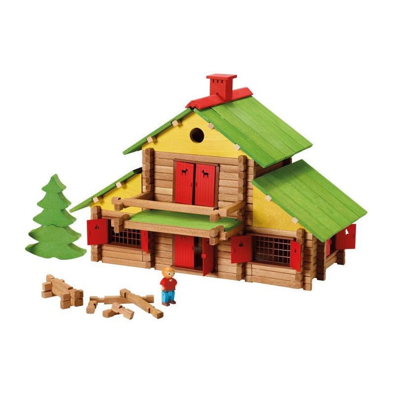Maxi Coffret Jeujura - Construction en Bois Mon Chalet - 330 Pièces