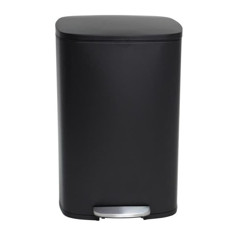 Poubelle de Cuisine à Pédale Inox Noir Mat 50L - Modèle ADMIRAL