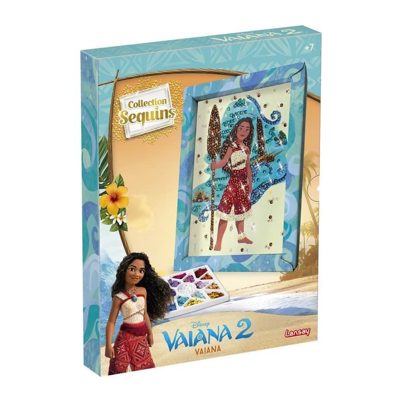 Kit Créatif Sequins Vaiana - LANSAY pour Enfants à Partir de 7 Ans