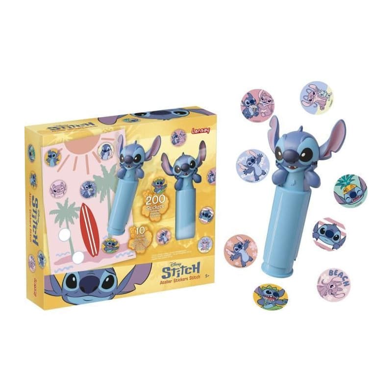 Atelier Stickers Stitch - LANSAY avec Tampon Magique et 200 Stickers