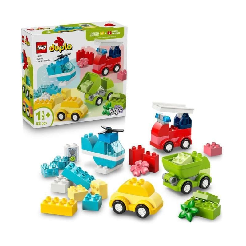 LEGO DUPLO Mon Premier Set de Véhicules Créatifs - Jeu d'Assemblage pour Enfants