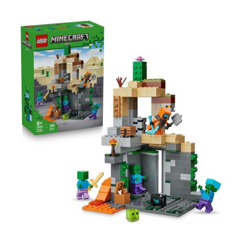 LEGO Minecraft - Le Donjon de Zombies, Jeu Interactif pour Enfants