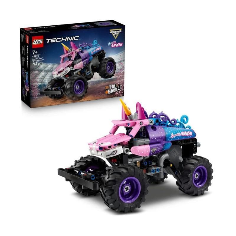 Camion LEGO Technic Monster Jam Sparkle Smash avec Rétrofriction