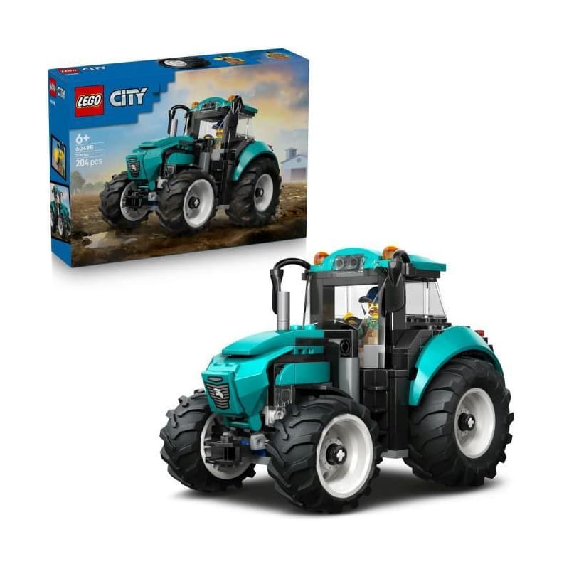 Tracteur LEGO City 60498 - Jeu de Construction Agricole pour Enfants