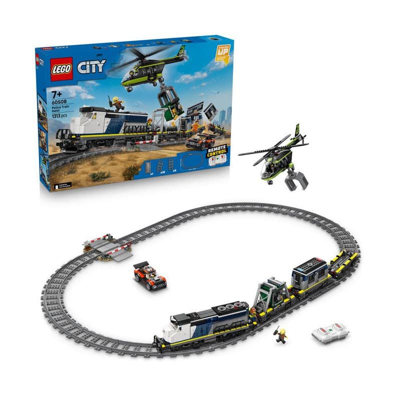LEGO City - Le Braquage du Train de Police avec Minifigurines