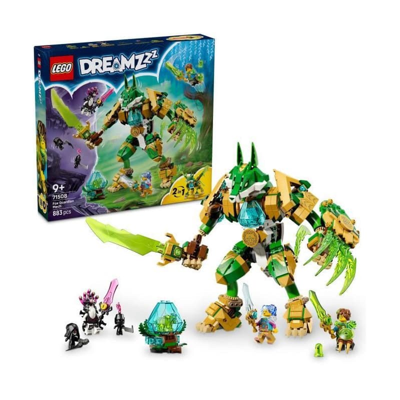 LEGO DreamZzz Gardien Robot-Renard 2-en-1 avec Minifigurines