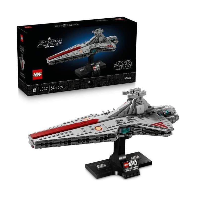 LEGO Star Wars : Croiseur d'Assaut Venator - Set de Construction pour Adultes