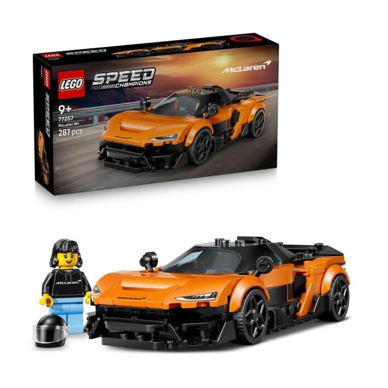 LEGO Speed Champions McLaren W1 - Voiture de Course Orange pour Enfants