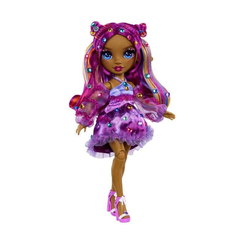Poupée Mannequin Be Dazzling Noemie Violette - Rainbow High - 28 cm