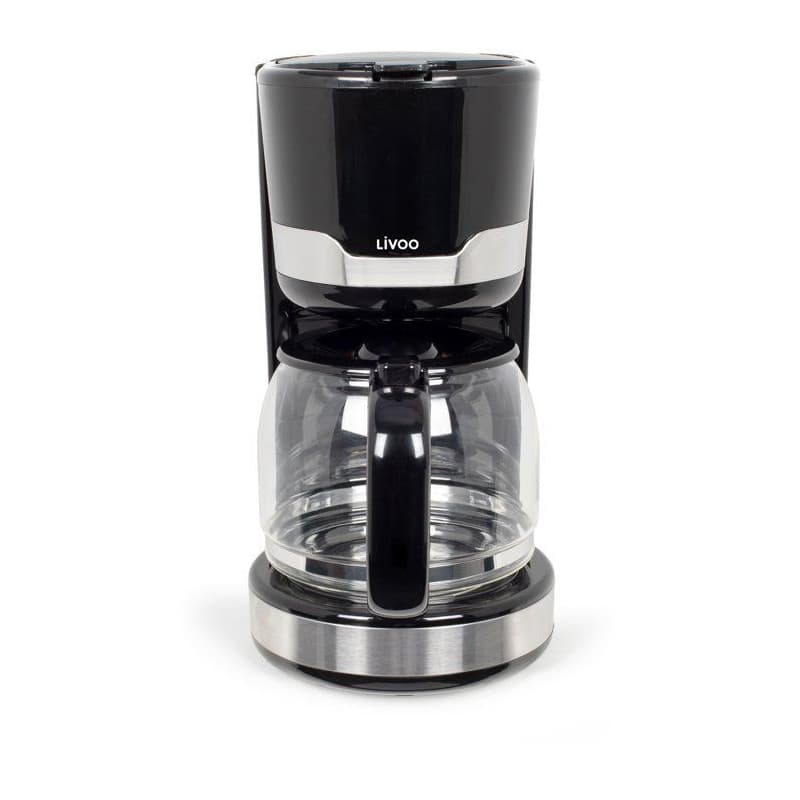 Cafetière Électrique LIVOO DOD201N - 1,5 L pour 12 à 14 Tasses - Noir Élégant