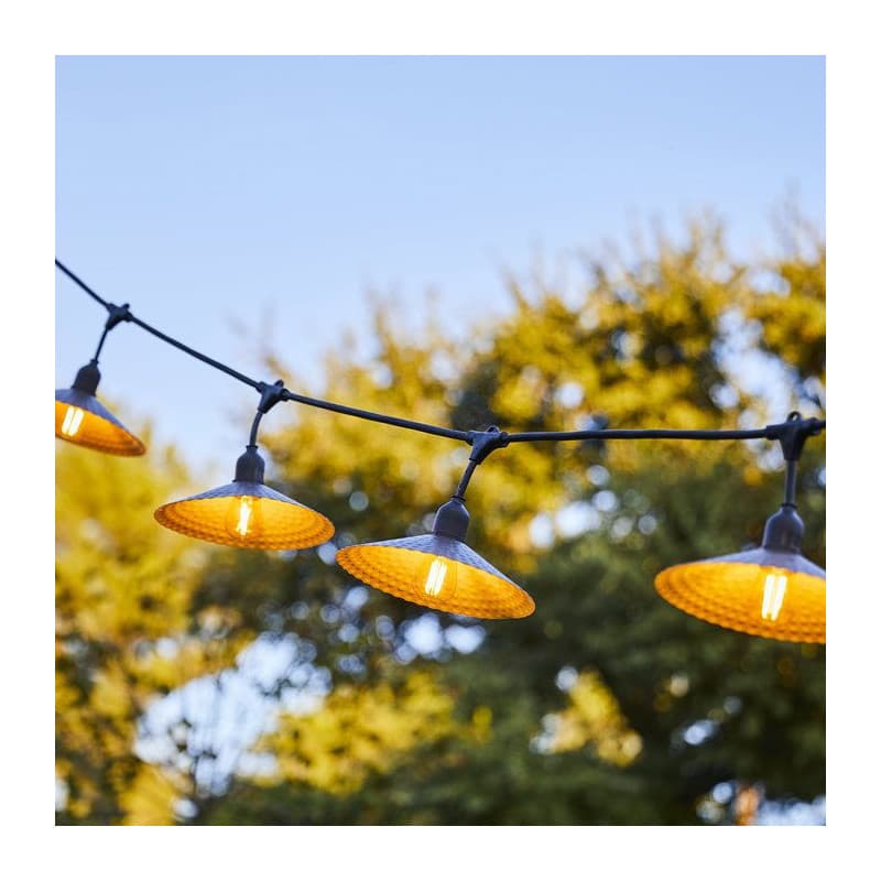 Guirlande Lumineuse Extérieure LUMISKY Vinty Light Connectable - 10 Ampoules LED Filament E27 - 6 m