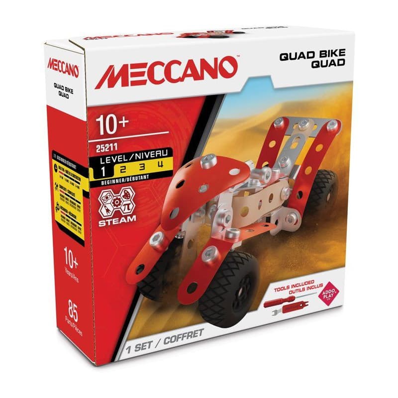 Coffret de Construction Meccano - Quad Réaliste à Assembler