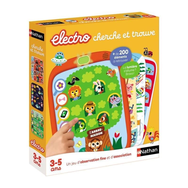 Electro Cherche et Trouve - Jeu Éducatif Tactile pour Enfants