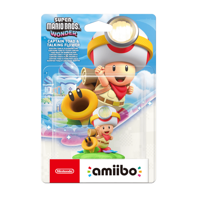 Figurine Amiibo Capitaine Toad avec Fleur Cancan - Super Mario