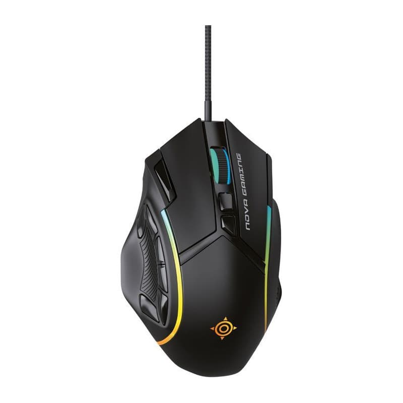 Souris Gamer Filaire Nova Gaming Virgo avec LED RGB - Noir