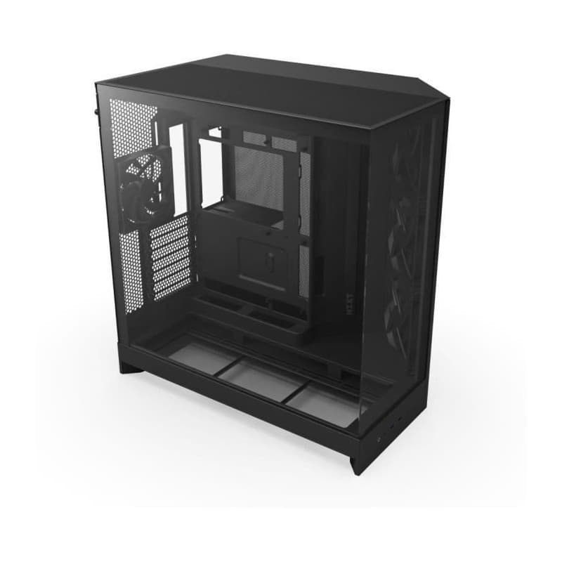 Boîtier PC NZXT H9 Flow Noir - Moyen-Tour Double Chambre avec Panneaux Mesh