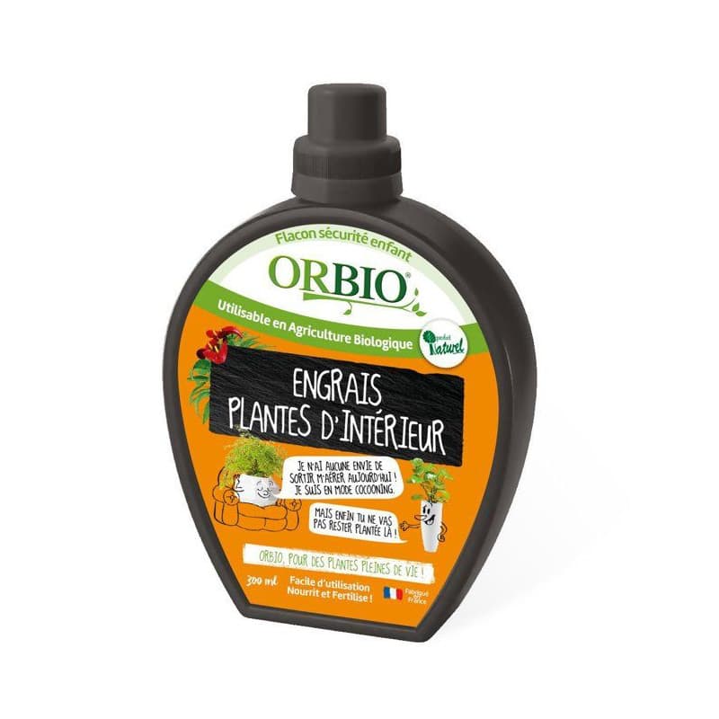 Engrais Nourrissant pour Plantes d'Intérieur ORBIO - Croissance Optimale