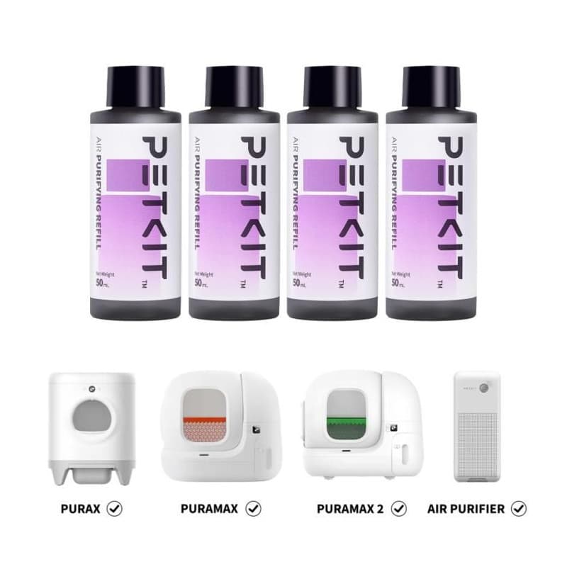 Lot de 4 recharges purifiantes pour spray désodorisant PETKIT