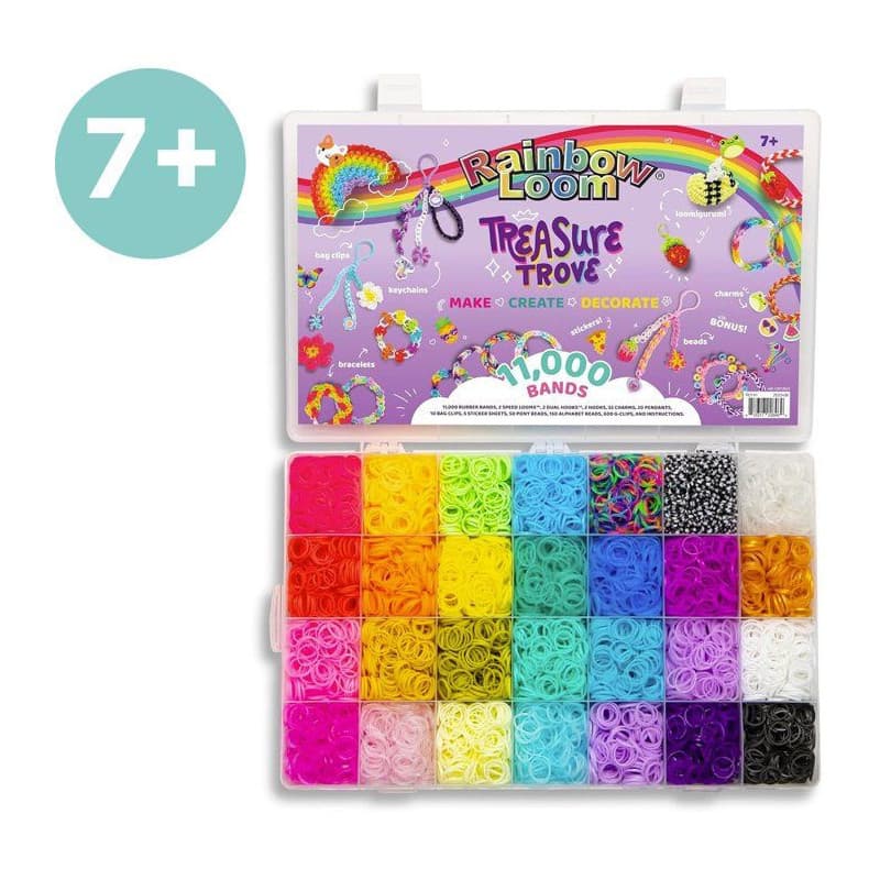 Kit créatif Rainbow Loom - Treasure Trove avec 11 000 élastiques