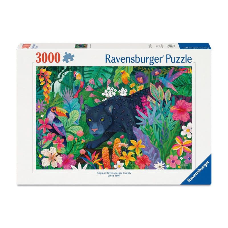 Puzzle Ravensburger 3000 pièces - Panthère dans la jungle