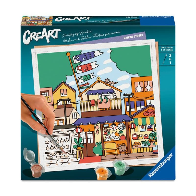 Ravensburger CreArt - Peinture par Numéros Kawaii Street pour Adultes