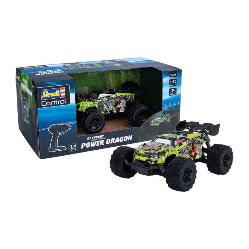 Truggy RC Power Dragon - Voiture Radiocommandée Tout-Terrain 25 km/h