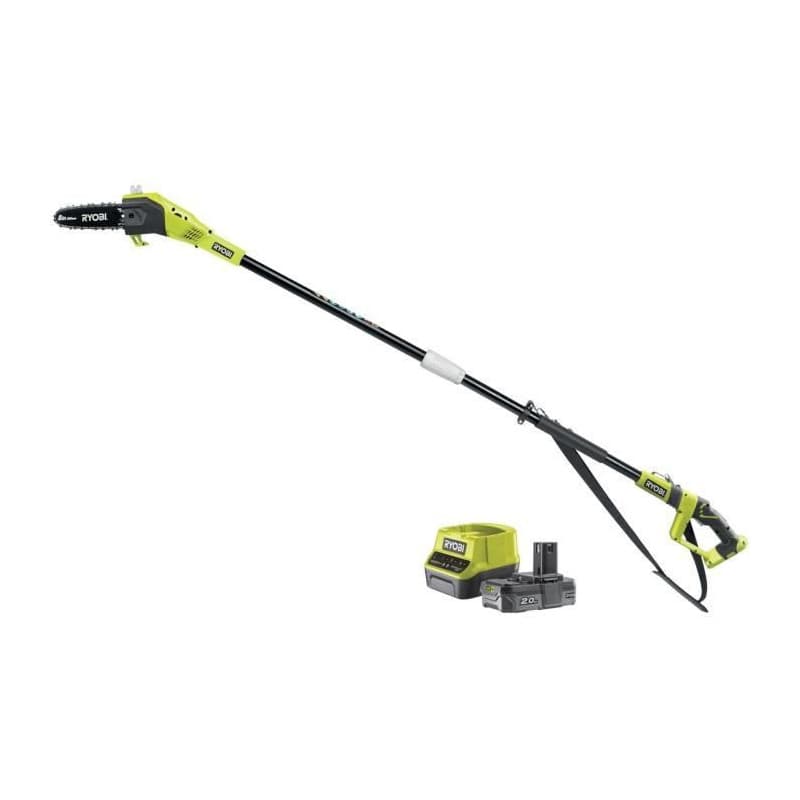 Élagueur sur perche RYOBI 18V avec guide de 20 cm et tube d'extension