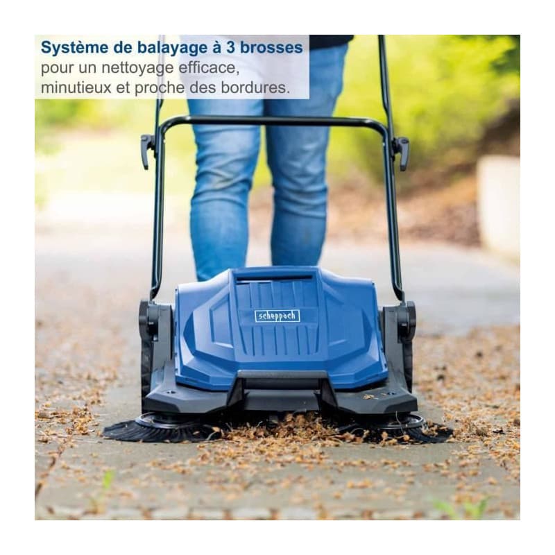 Balayeuse S800 SCHEPPACH - Nettoyage Efficace jusqu'à 2600m²