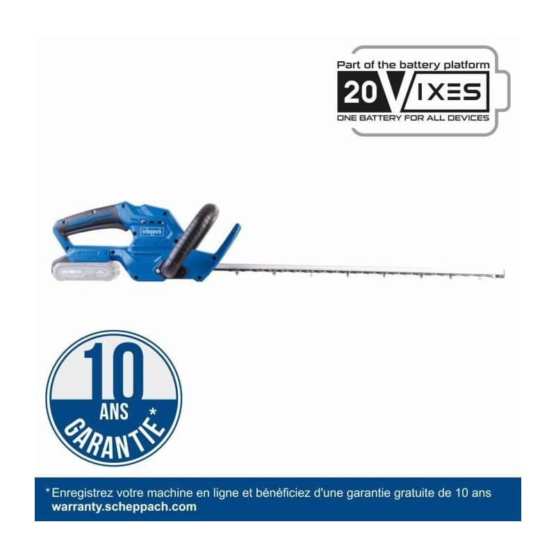 Taille-haie sans fil SCHEPPACH C-HT570-X - 51 cm avec batterie et chargeur