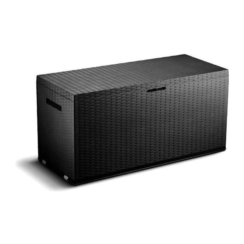 Coffre de Rangement Extérieur TOOD en Résine - 350 L - Gris Anthracite