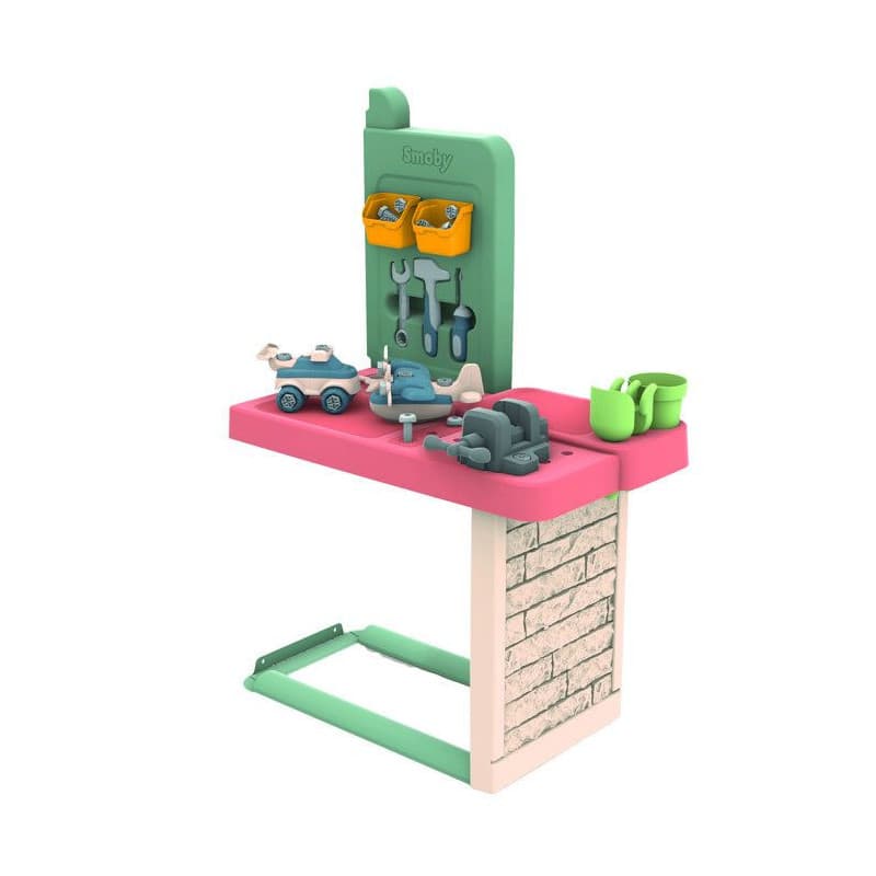 Atelier de Bricolage Smoby Life pour Maisons de Jeu - 39 Accessoires Inclus