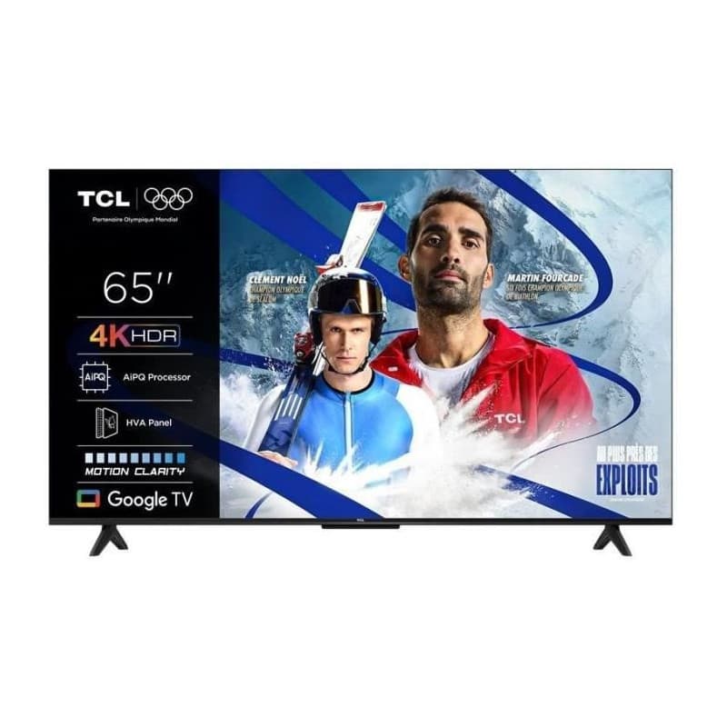 TCL 65P6K - Téléviseur LED 65" 4K UHD avec HDR10+ et Google TV