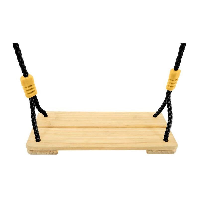Balançoire en Bois TP Toys avec Corde Noire - Pour Enfants de 3 Ans