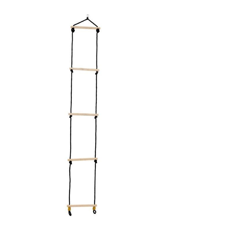Échelle en bois pour portique TP Toys - Corde noire - 190 à 250 cm