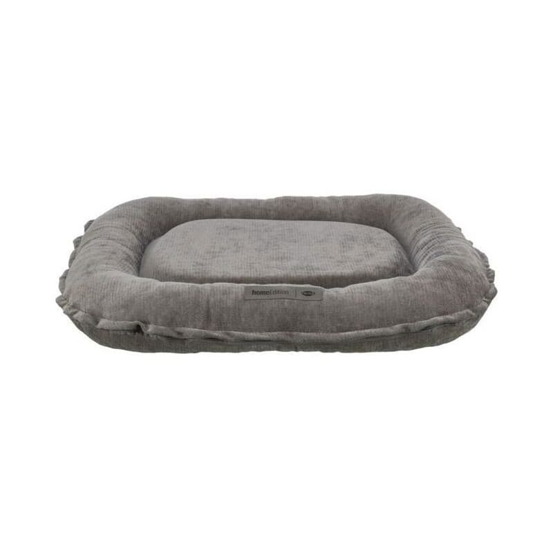 Coussin Orthopédique pour Chien TRIXIE Vital LENNOX - Ovale en Tissu Chenille - 70 x 55 cm - Gris