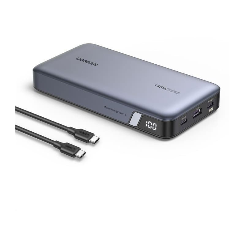 Batterie Externe UGREEN 25,000 mAh 145W - Charge Ultra-Rapide Gris