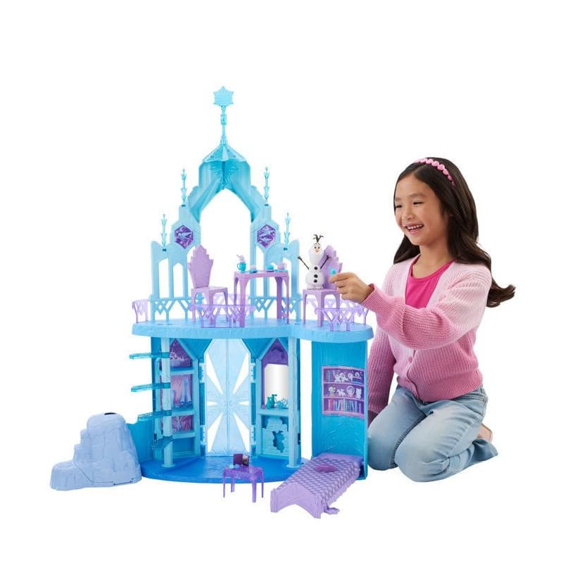 Palais de Glace d'Elsa - Coffret Disney La Reine des Neiges avec Olaf et 21 Accessoires