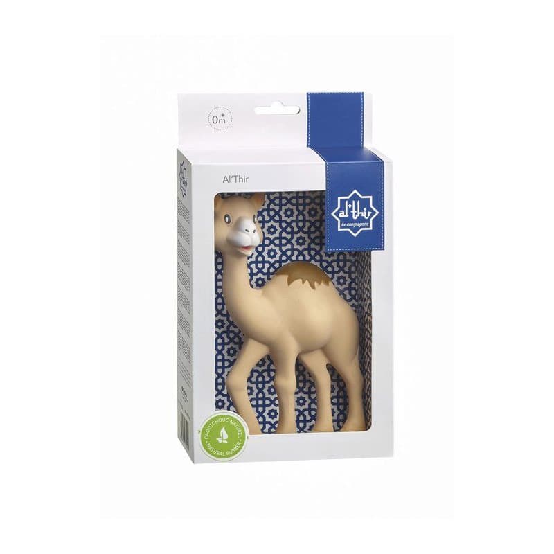 Doudou Compagnon Al'Thir Sophie la Girafe - Peluche Douce pour Bébé