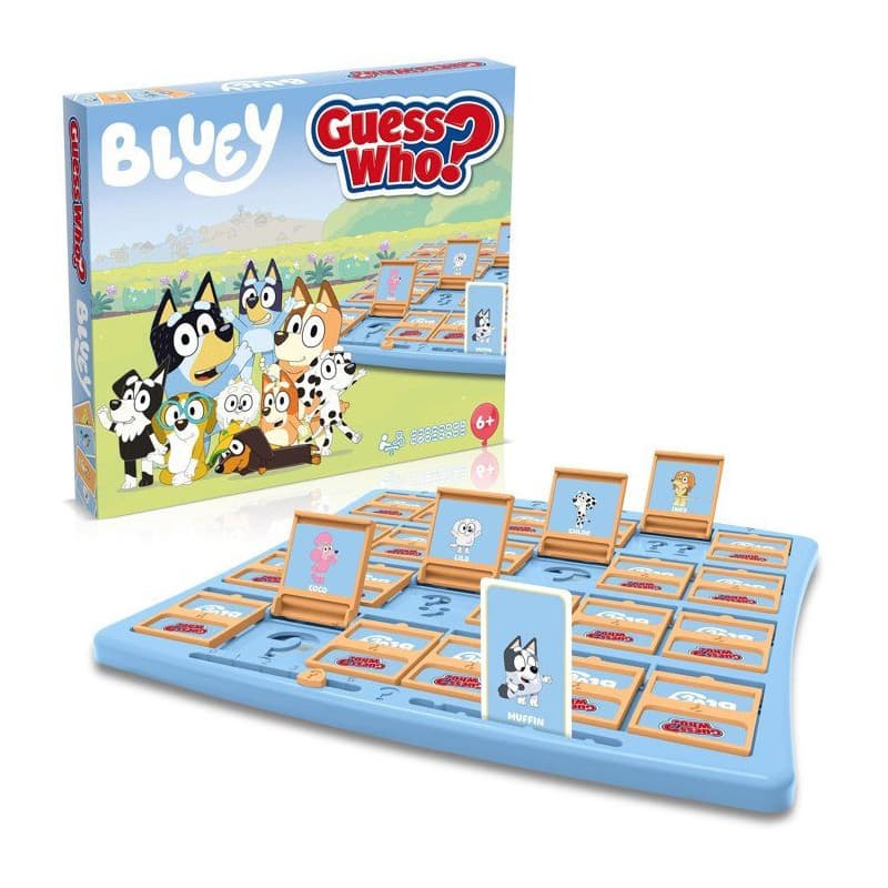 Qui est-ce ? Bluey - Jeu de société de déduction pour enfants