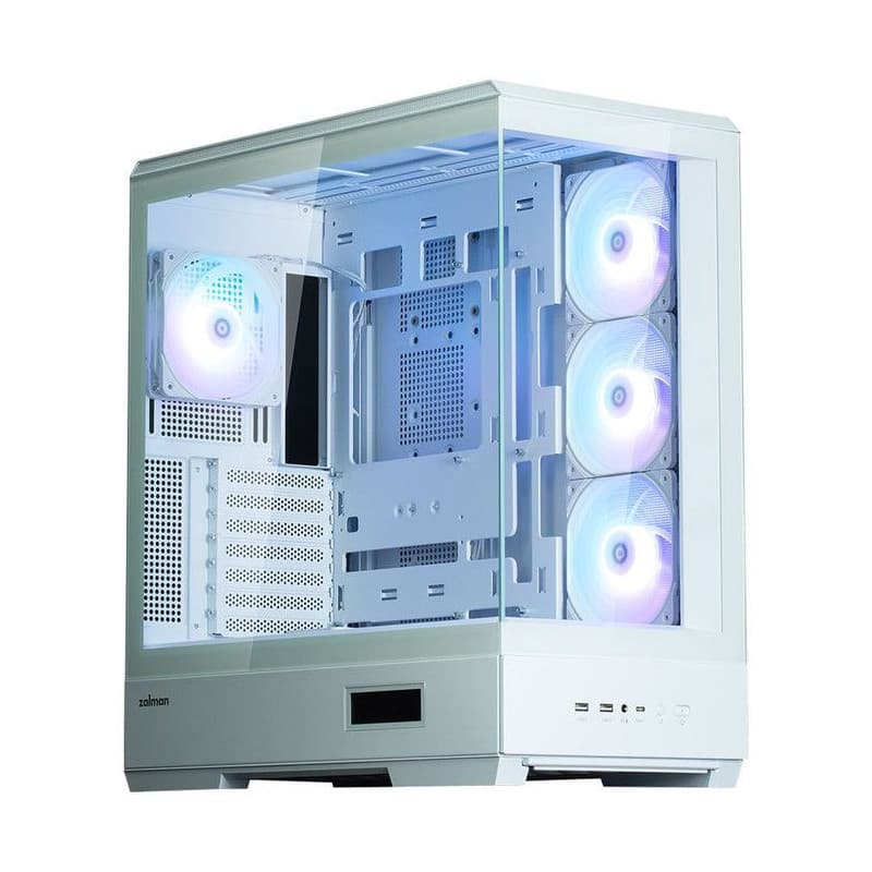 Boîtier PC ZALMAN P50DS White avec Panneau en Verre Trempé