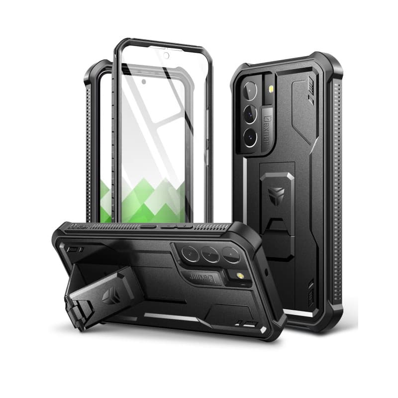 Dexnor pour Coque Samsung Galaxy S22 5G avec Protection d'écran intégrée Coque de Protection intégrale Antichoc à 360 degrés de