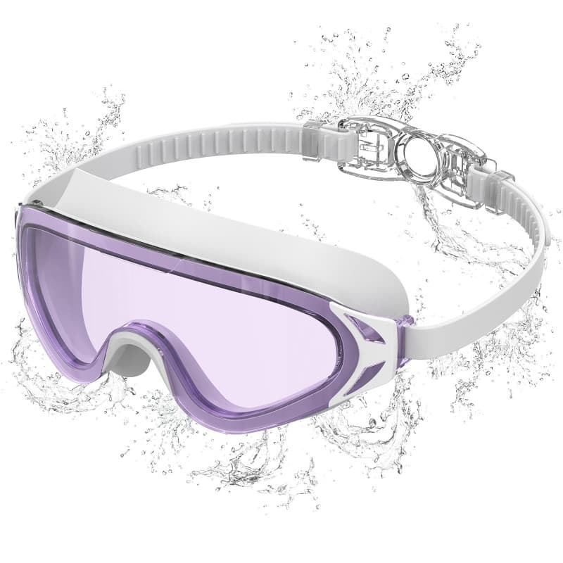 Seaflar Lunette Piscine Adulte Large Monture AntibuéE Protection UV Et Verres HD | Lunettes De Natation Unisexes Pour La Natatio